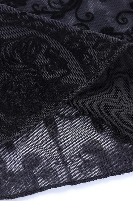 Y2K See-Through Mesh Floral Pant image 7