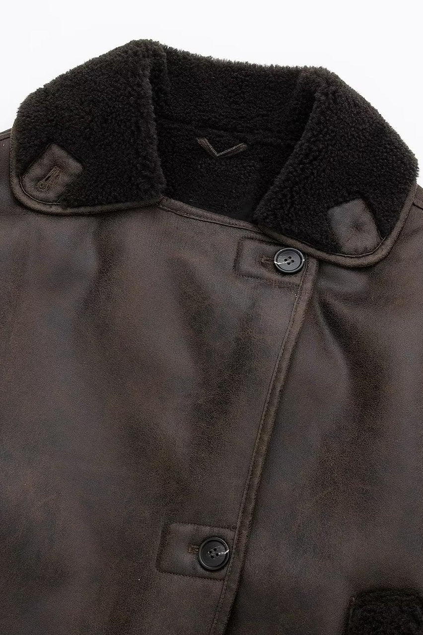 Double-Faced Shearling Jacket image 3