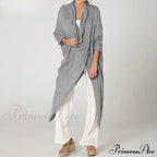 Solid Asymmetrical Cowl Neck Blouse image 6