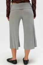 Solid Color High Waist Casual Pants image 3