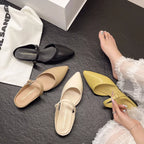 Amelie Flat Sandals styled for Avrienne