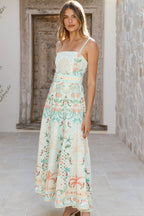 Fresh Linen Floral Swing Boho Dress image 6