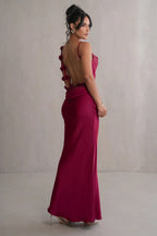 Satin Cami Backless Sexy Slim Fit Prom Dress image 9