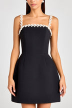 Beaded Solid Color Bodycon Cocktail Dress image 2