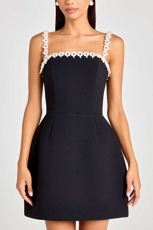 Beaded Solid Color Bodycon Cocktail Dress image 2
