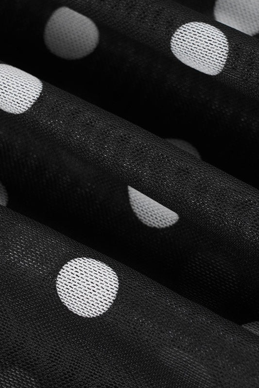 Polka Dot Halter Neck Backless Bodycon Maxi Dress image 4