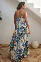 Vacation Coconut Print Loose Boho Dress image 4