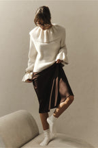 Vintage Ruffle Flare Sleeve Blouse image 1