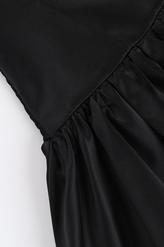 Strapless Ruched A-Line Party Dress image 10