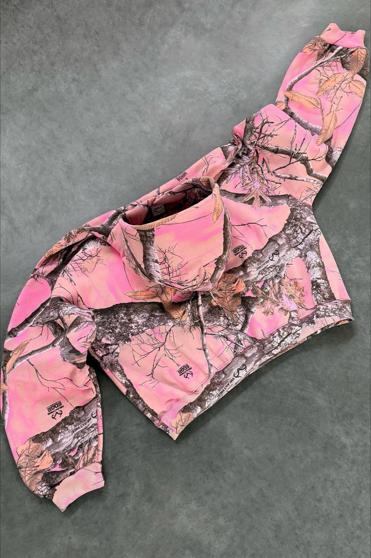 Y2K Retro Camo Print Zip Up Hoodie image 2