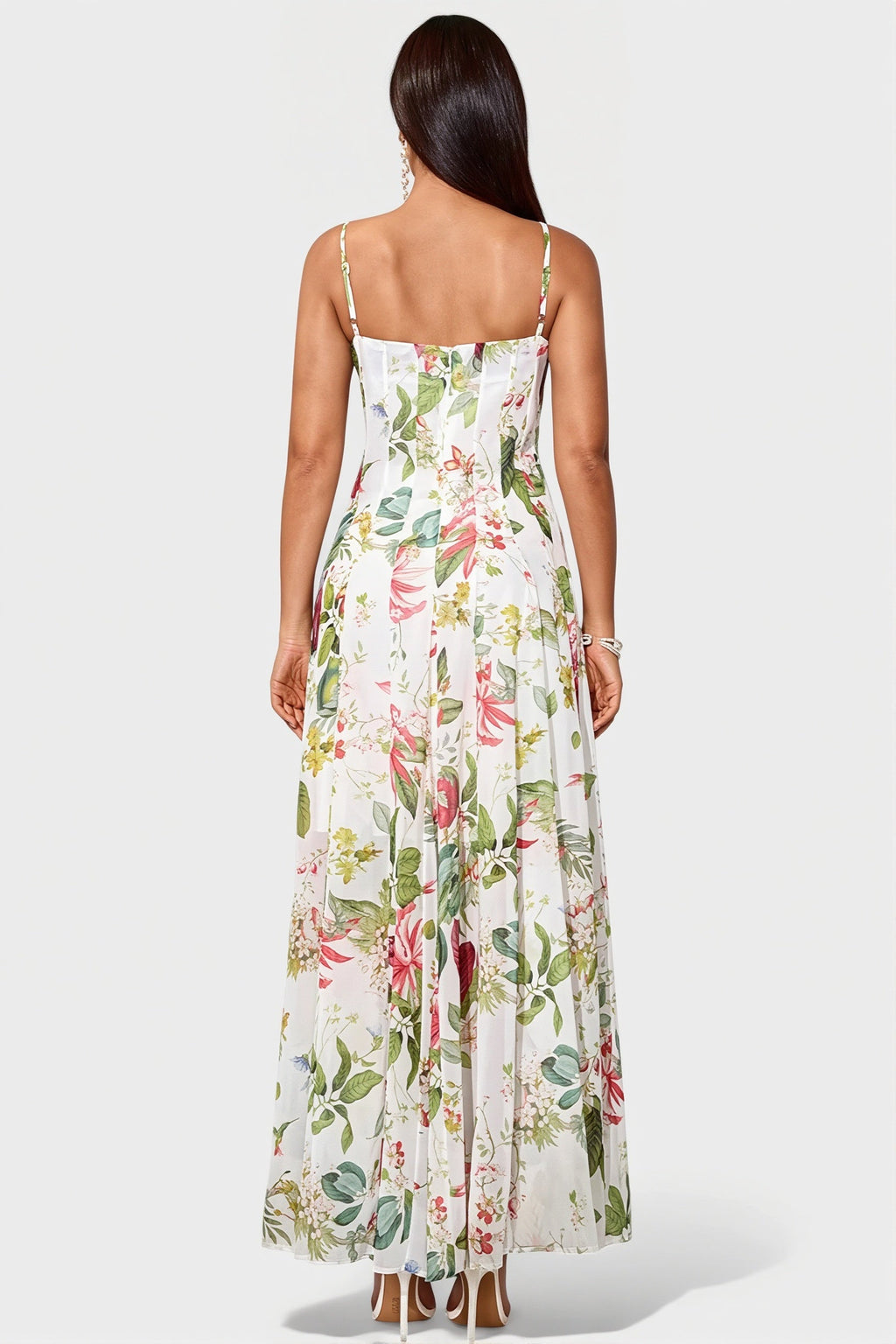 Fresh Print Cami Swing Long Boho Dress image 4