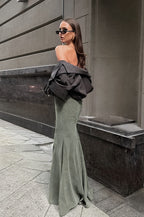 Vintage Silver Fox Fleece High-Waist Mermaid Skirt image 3