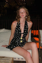 Sexy Polka Dot V-Neck Mini Dress image 1