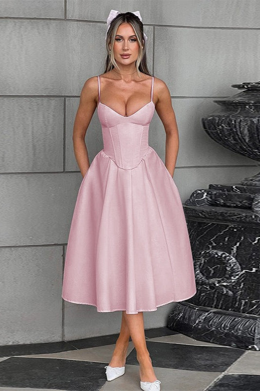 V-Neck Sleeveless Belted Bodycon Maxi Dress image 1