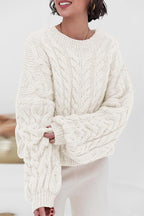 Vintage Chunky Knit Cable Sweater image 1