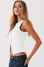 Round Neck Sleeveless Knit Top image 14