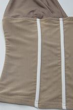 Sexy Deep V Mesh Bone Cami Top image 6