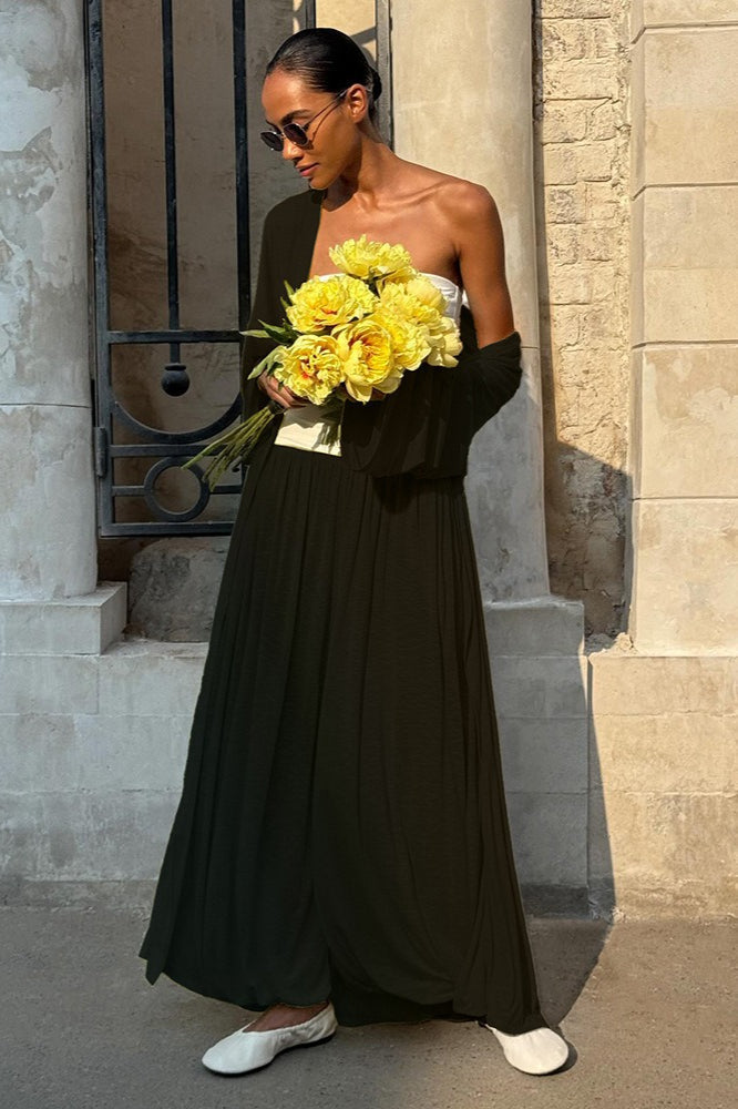 Casual Long Cardigan with Lantern Pants Two Piece Pants Set image 8