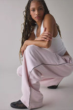 Elastic Waist Loose Fit Casual Pants image 4