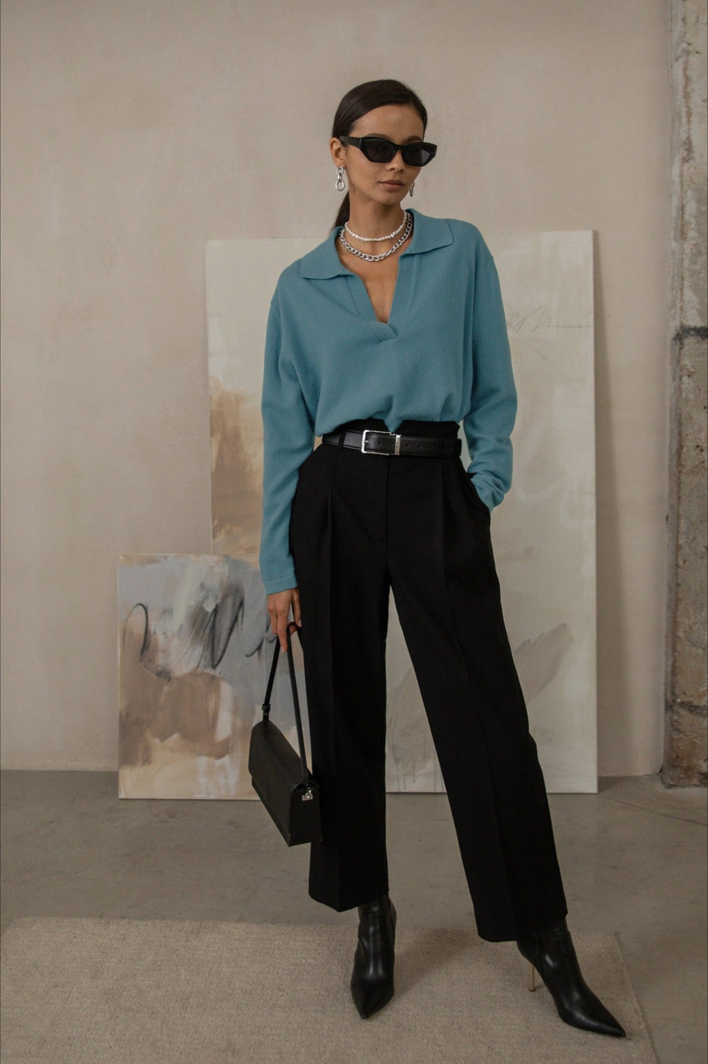 French-Style Lapel Knit Sweater image 11