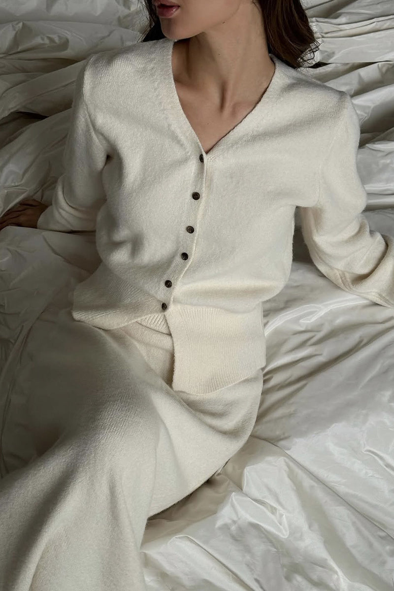 Loose Knit Set with Button Cardigan image 4