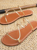 Estelle Strappy Sandals detail view styled for Avrienne