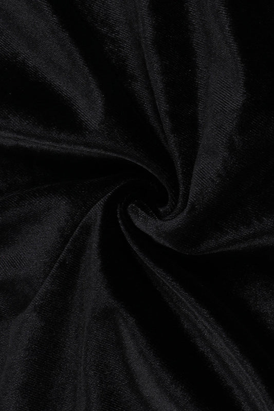 Velvet Pleated Hem Long Sleeve Party Dress image 10