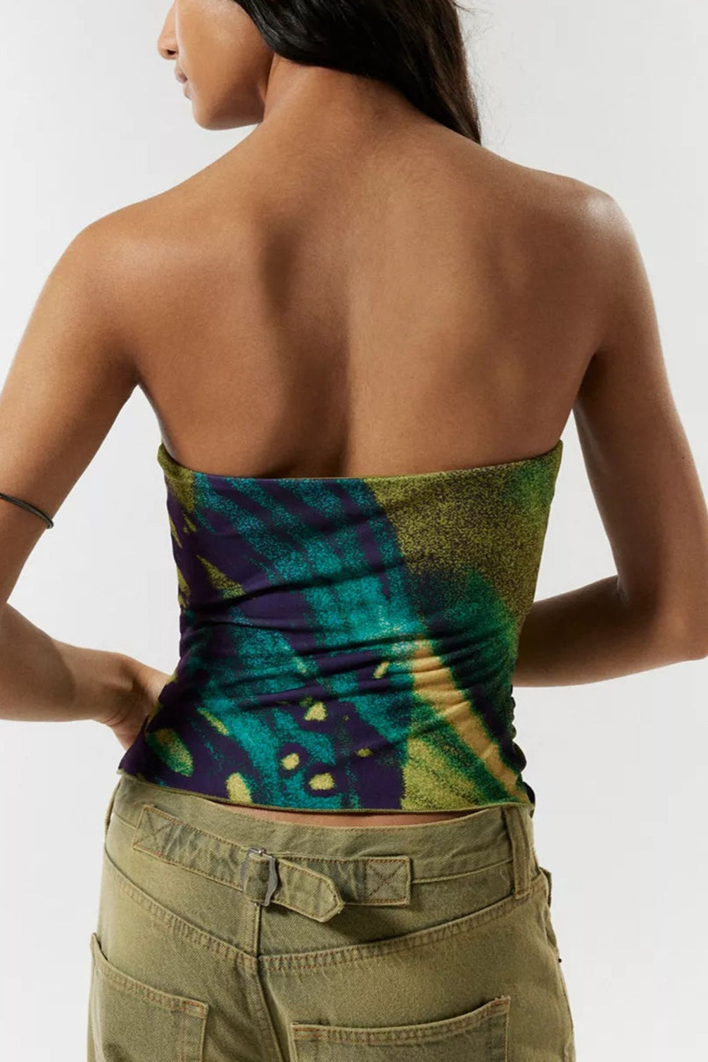 Vacation Hollow Strapless Cropped Blouse image 7