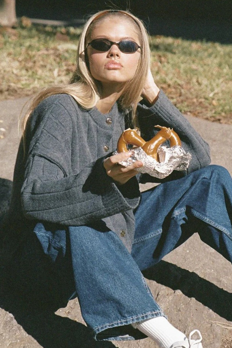 Soft Rib Relaxed Cardigan image 8