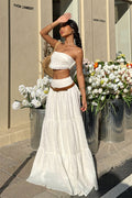 Sexy High Rise Layered Flowy Skirt image 1