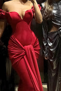 Off-Shoulder Slim Fit Bodycon Maxi Dress image 1