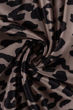 Satin Leopard Mermaid Maxi Skirt image 6