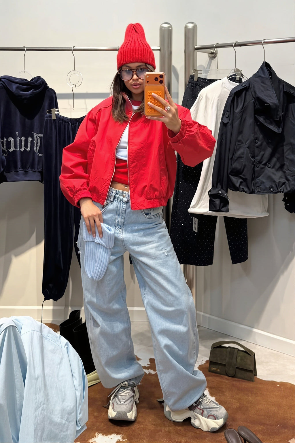 Chic Retro Embroidered Ripped Wide Leg Jeans image 6