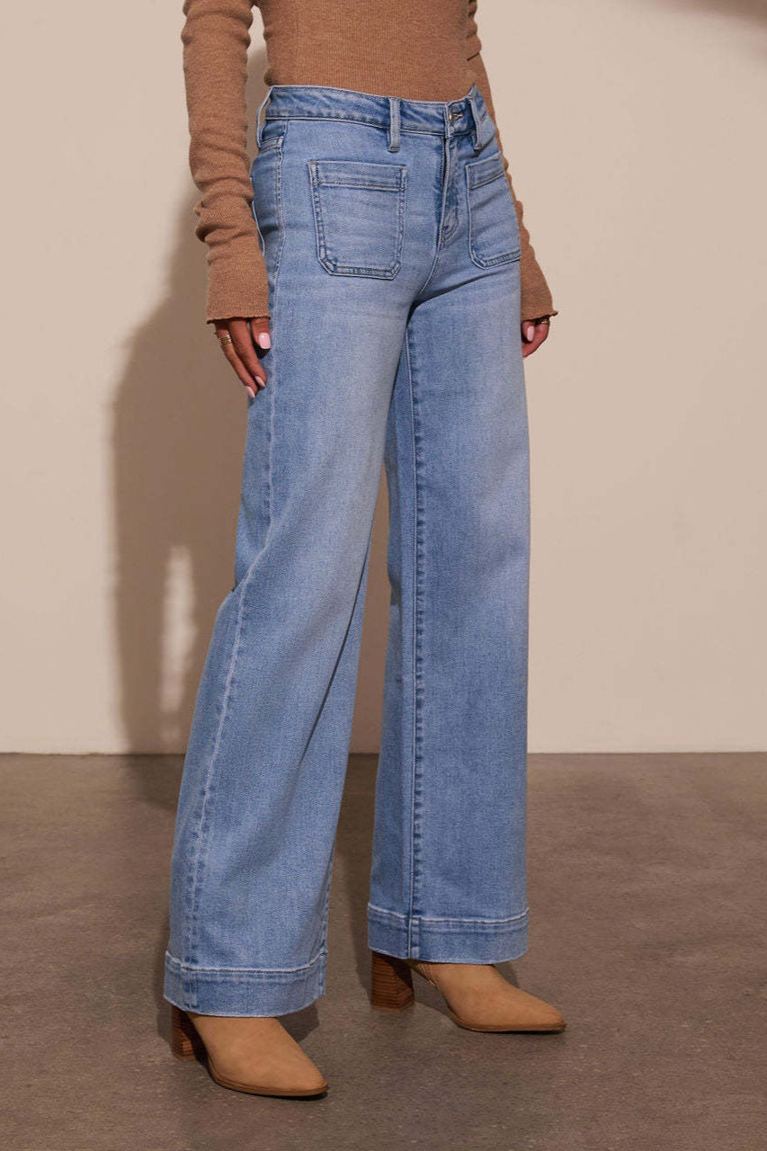 High Waist Wide Leg Vintage Jeans image 7