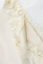 Lace Sleeveless Draped Collar Halter Mini Dress image 7