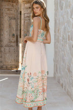 Fresh Linen Floral Swing Boho Dress image 4