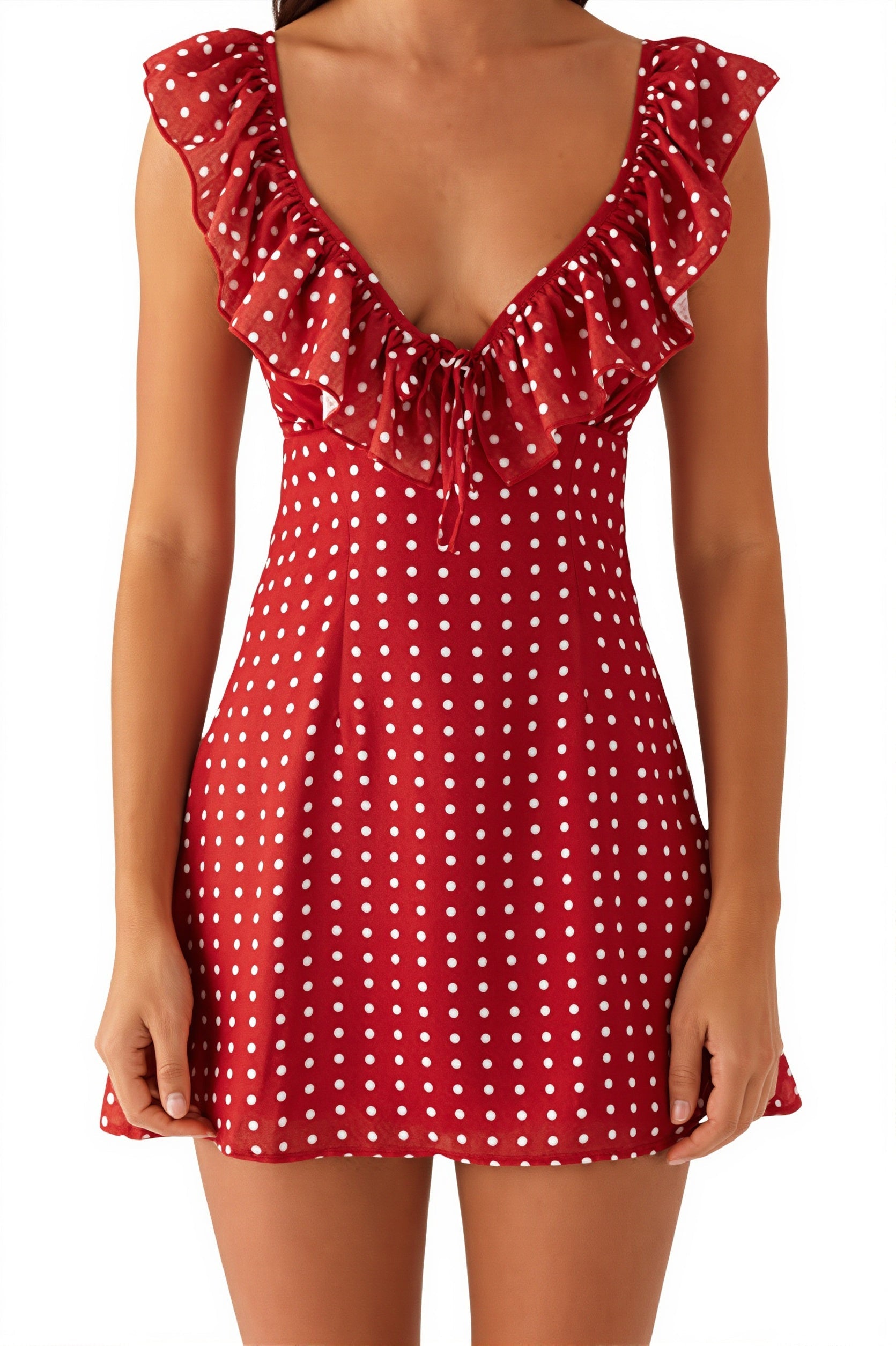 Backless Ruffled Floral Mini dress image 6