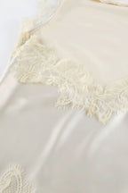 Lace Sleeveless Draped Collar Halter Mini Dress image 8