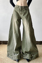 Distressed Bell Bottom Denim Jeans image 1