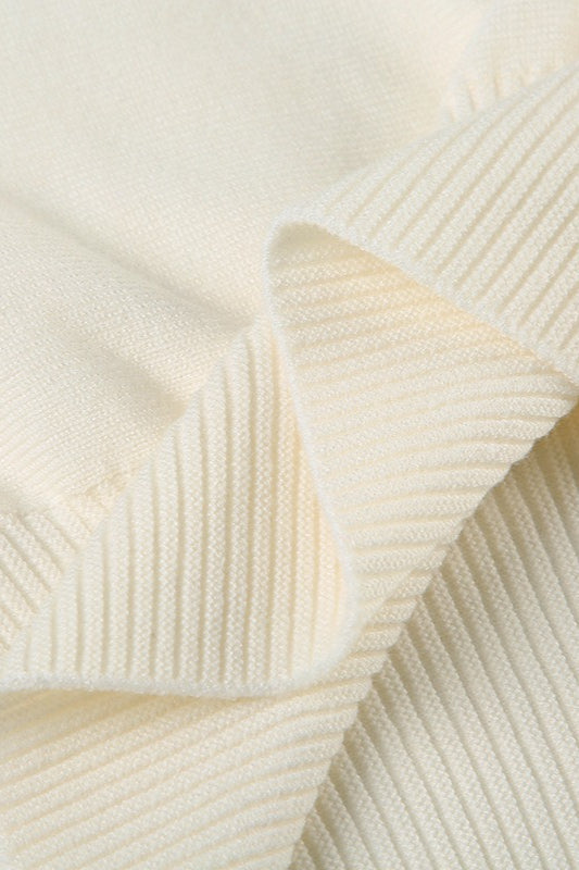 Off Shoulder Fitted Knit Sweater image 8
