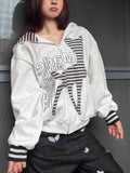 Vintage Deer Patchwork Hoodie image 1