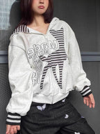 Vintage Deer Patchwork Hoodie image 1