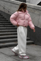 Essential Cropped Puffy Puffer Jacket image 11