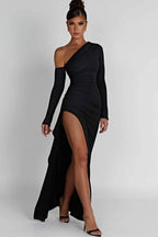 Asymmetric Slit Mermaid Formal Dress image 4