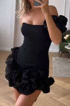 Irregular Bud Waist Bodycon Mini Dress image 5