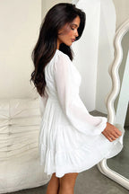 V-Neck Lace-Up Slim Fit Bodycon Party Dress image 7
