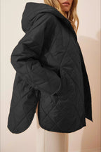 Casual Long Hooded Puffer Jacket image 4