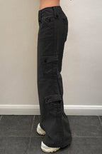 Vintage Street-Style Low-Waisted Cargo Pant image 2