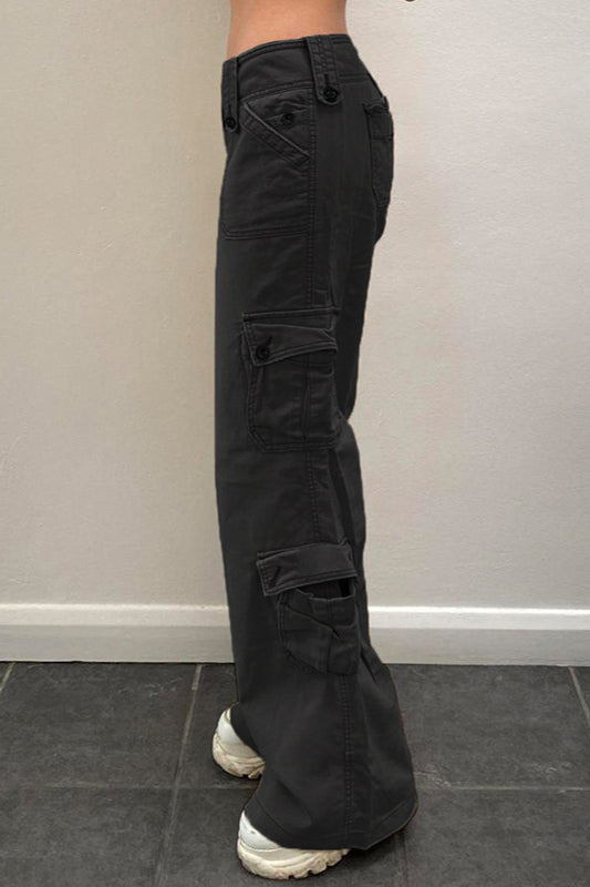 Vintage Street-Style Low-Waisted Cargo Pant image 2