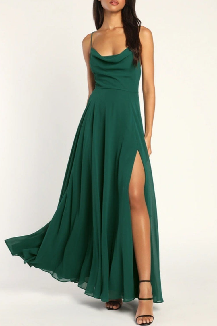 Sexy Halter Backless Maxi Formal Dress image 9